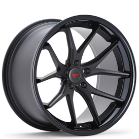 19" Ferrada Wheels FR2 Matte Black with Gloss Black Lip Rims