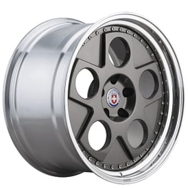 20" HRE Wheels 454 Gloss Charcoal Center with Polished Clear Barrel Forged Rims