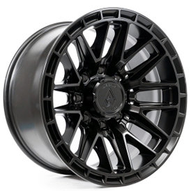 22" Arena Wheel Co A114 Battle Satin Black 8-Lug Off-Road Rims 