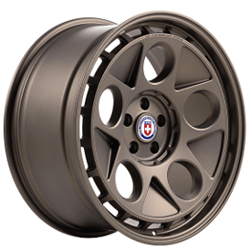 19" Staggered HRE Wheels 454 GTM Satin Bronze Monoblock Forged Rims