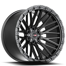 20" Vortek Off-Road VRT-608 Apollo Matte Black Rims   