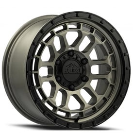 17" Reika Wheels Rambler R35 Bronze with Black Ring Flow Formed Off-Road Rims
