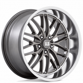 20" U.S. Mags Wheels Santa Cruz U139 Anthracite with Diamond Cut Lip Rims