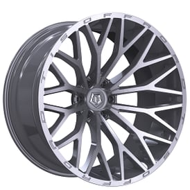 18" TIS Wheels 566BSM Silver with Machined Face Off-Road Rims