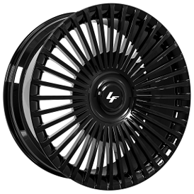 22" Lexani Forged Wheels Radiante-XL Gloss Black Monoblock Forged Rims