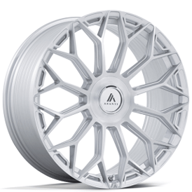 22" Asanti Wheels AB051 Envoy Gloss Silver with Brushed Face Flow Formed Rims