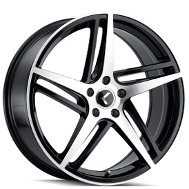 20" Kraze Wheels KR195 Milano Gloss Black Machined Rims