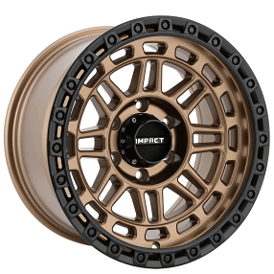 17" Impact Off-Road Wheels 8806 Bronze with Black Bead Rims