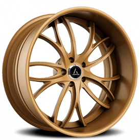 19" Staggered Artis Forged Wheels Biscayne Matte Bronze Rims