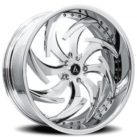 19" Artis Forged Wheels Dagger Chrome Rims 
