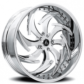 22" Artis Forged Wheels Dagger Chrome Rims 