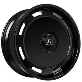 22" Artis Forged Wheels Triumph Gloss Black XL Floating Cap Rims