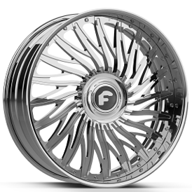 24" Forgiato Wheels Dobbiamo Chrome XL Floating Cap Forged Rims