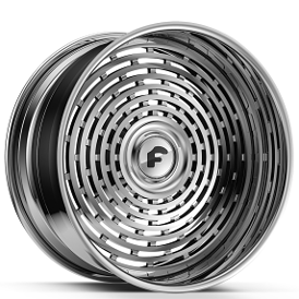 24" Forgiato Wheels Parlante Chrome XL Floating Cap Forged Rims 
