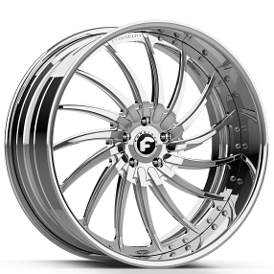 22" Forgiato Wheels Wade FF Chrome Forged Rims