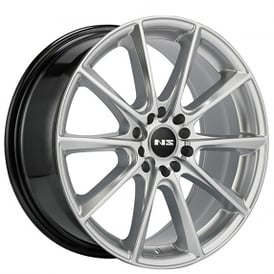 18" NS Wheels Tuner NS1805 Hyper Silver Rims 
