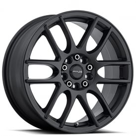17" Raceline Wheels 141B Mystique Satin Black Rims 