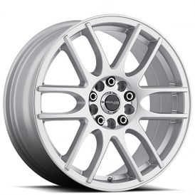16" Raceline Wheels 141S Mystique Silver Rims 