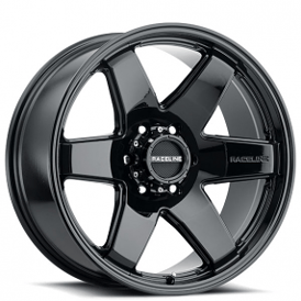 22" Raceline Wheels 942B Addict Gloss Black Off-Road Rims 