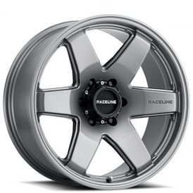 20" Raceline Wheels 942GS Addict Greystone Off-Road Rims 