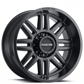 16" Raceline Wheels 948B Split Satin Black Off-Road Rims 