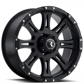17" Raceline Wheels 981 Raptor Satin Black Off-Road Rims 