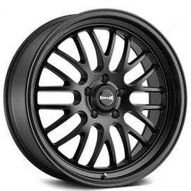 20" Ridler Wheels 607 Matte Black Rims 