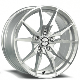 18" Shift Wheels Blade Silver Machined Rims 