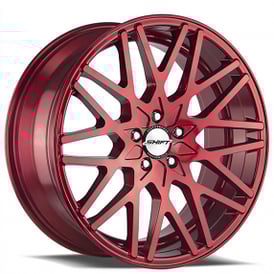 20" Shift Wheels Formula Candy Red Rims 