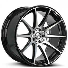 18" Shift Wheels Gear Gloss Black Machined Rims 