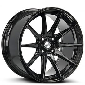 18" Shift Wheels Gear Gloss Black Rims 