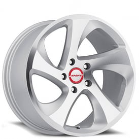 17" Shift Wheels Strut Silver Machined Rims 