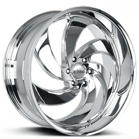 26" Strada Wheels Retro 6 Chrome Rims 
