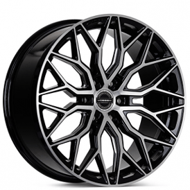 20" Vossen Wheels HF6-3 Brushed Gloss Black Rims 