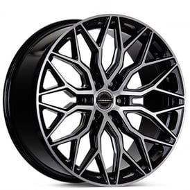 22" Vossen Wheels HF6-3 Brushed Gloss Black Rims 