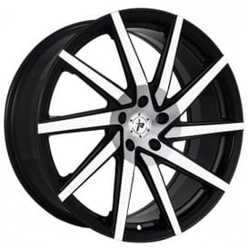 20" Impact Racing Wheels 601 Gloss Black with Machined Face Rims