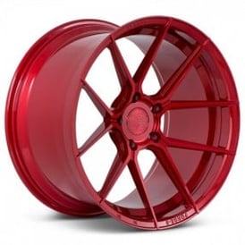 20" Staggered Ferrada Wheels F8-FR8 Brushed Rouge Flow Formed Rims
