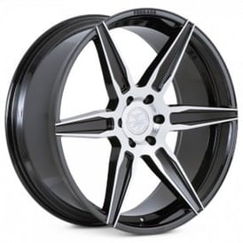22" Ferrada Wheels FT2 Black Machined Rims 