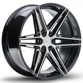 22" Ferrada Wheels FT4 Machine Black Rims