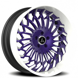 21" Artis Forged Wheels Spartacus Custom 2-Tone Face with Color Matching Lip Rims