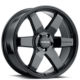 18" Raceline Wheels 942B Addict Gloss Black Crossover Rims