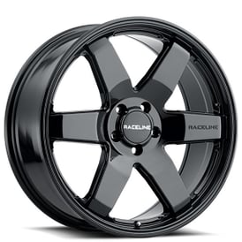 17" Raceline Wheels 942B Addict Gloss Black Crossover Rims