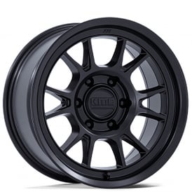 17" KMC Wheels KM729 Range Matte Black Off-Road Rims