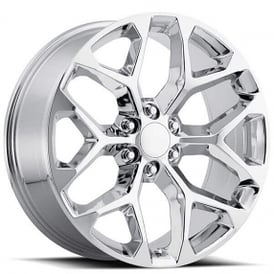 26" Chevy Truck Snowflake Wheels FR 59 Chrome OEM Replica Rims 