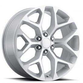 20" Chevy Truck Snowflake Wheels FR 59 Silver OEM Replica Rims