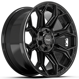 20" 4Play Wheels 4P83 Gloss Black Deep Concave Off-Road Rims