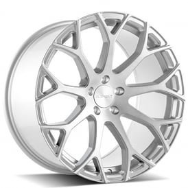 22" Element Wheels EL99 Brushed Silver Rims