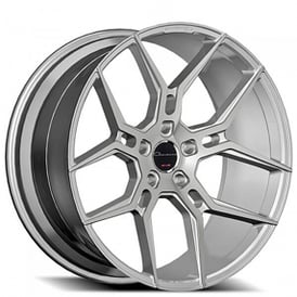 24" Giovanna Wheels Haleb Silver Machined Rims