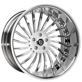 20/21" Staggered Lexani Forged Wheels LF-712 Chrome Rims