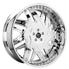 19" Staggered Lexani Forged Wheels LF-730 Leo Chrome Rims